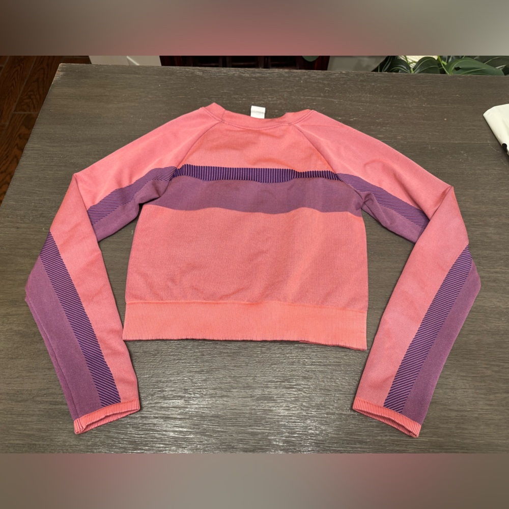 Fabletics Kids Girls Multicolor Activewear Athletic Long Sleeve Top Shirt